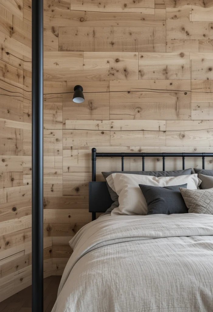 Black and Wood Contrast
