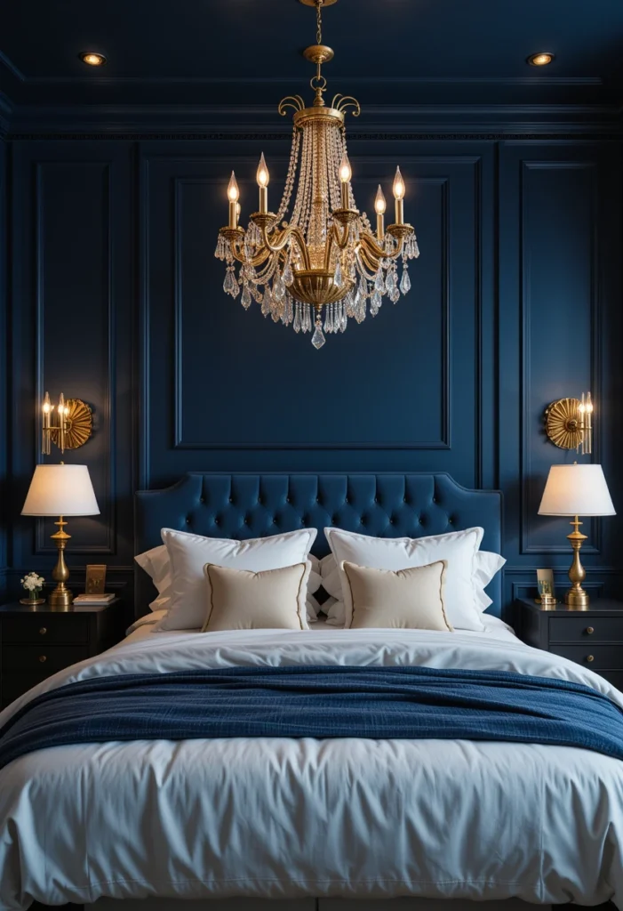 Blue Bedroom Lighting Trends