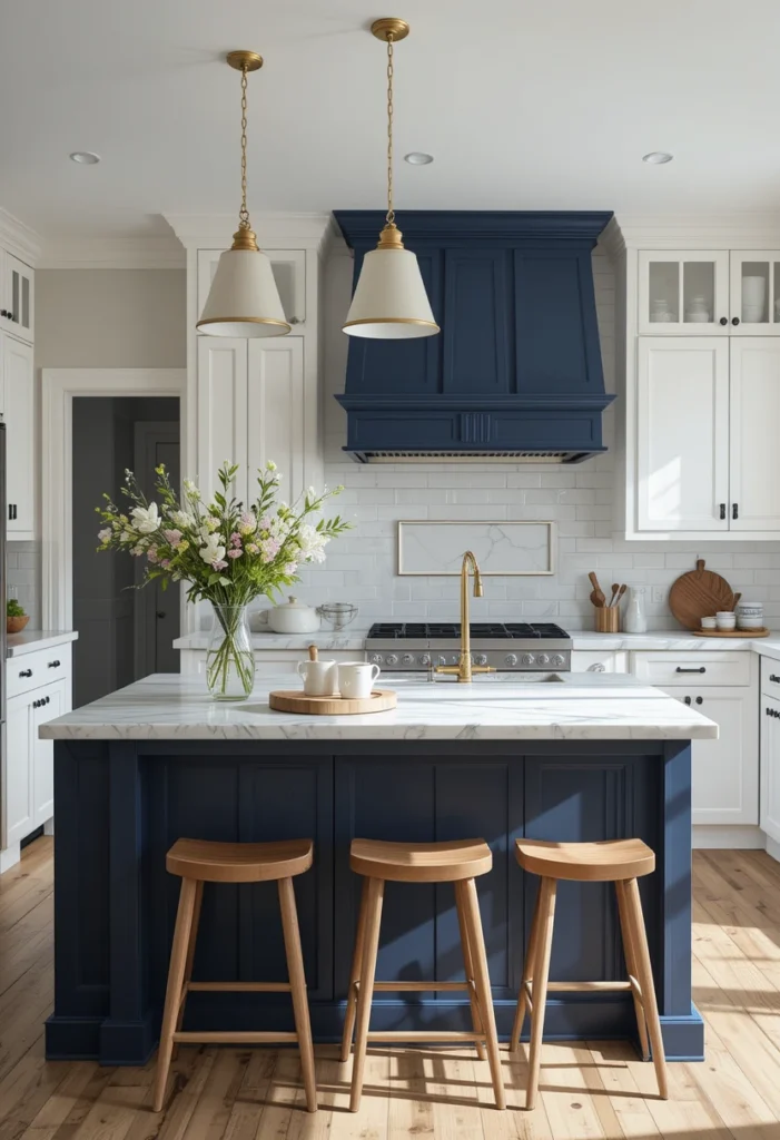 Blue Kitchen Islands That Steal the Show