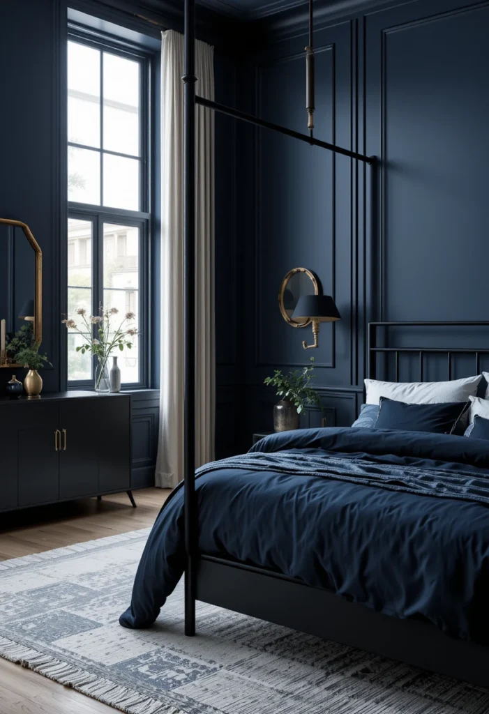 Blue and Black
