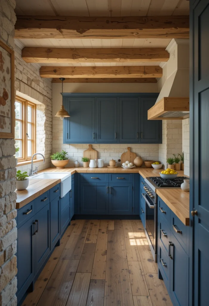 Blue with Natural Elements