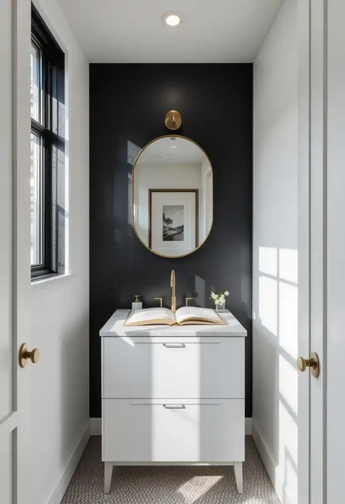 Bold Black Accent Walls