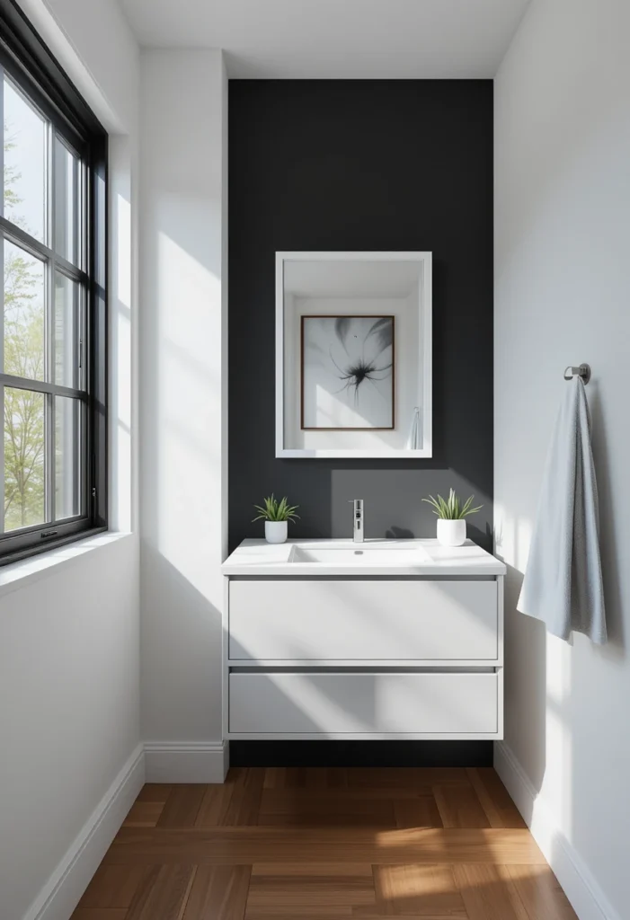 Bold Black Accent Walls