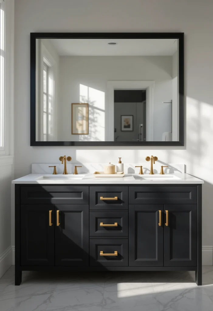 Bold Black Vanity Statement