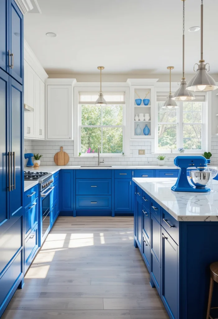 Bold Cobalt and Electric Blue Statements