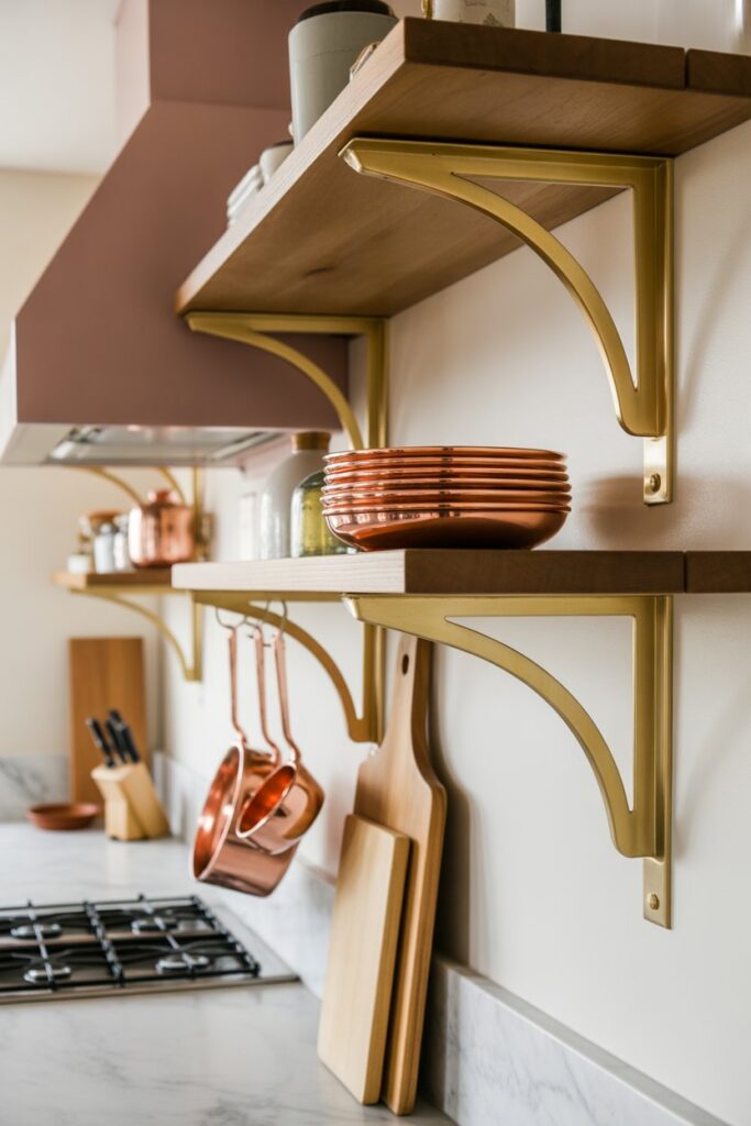 Brass and Copper Accents
