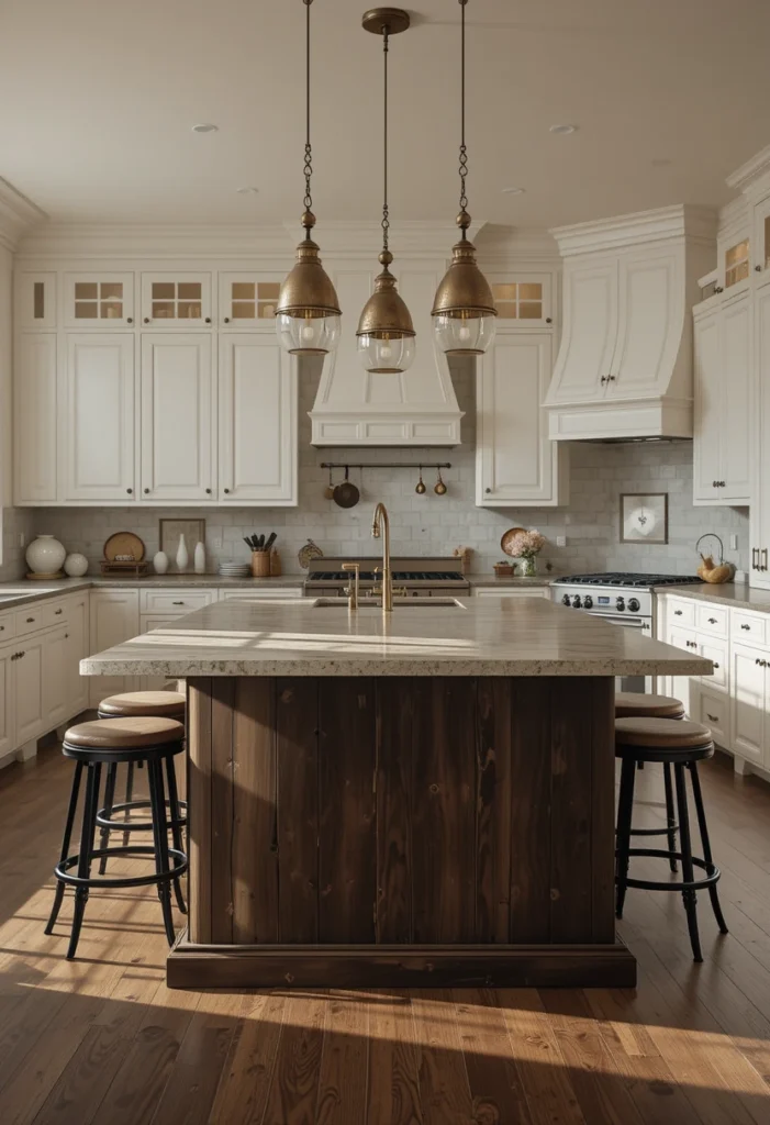  Brown Kitchen Islands as Statement Pieces