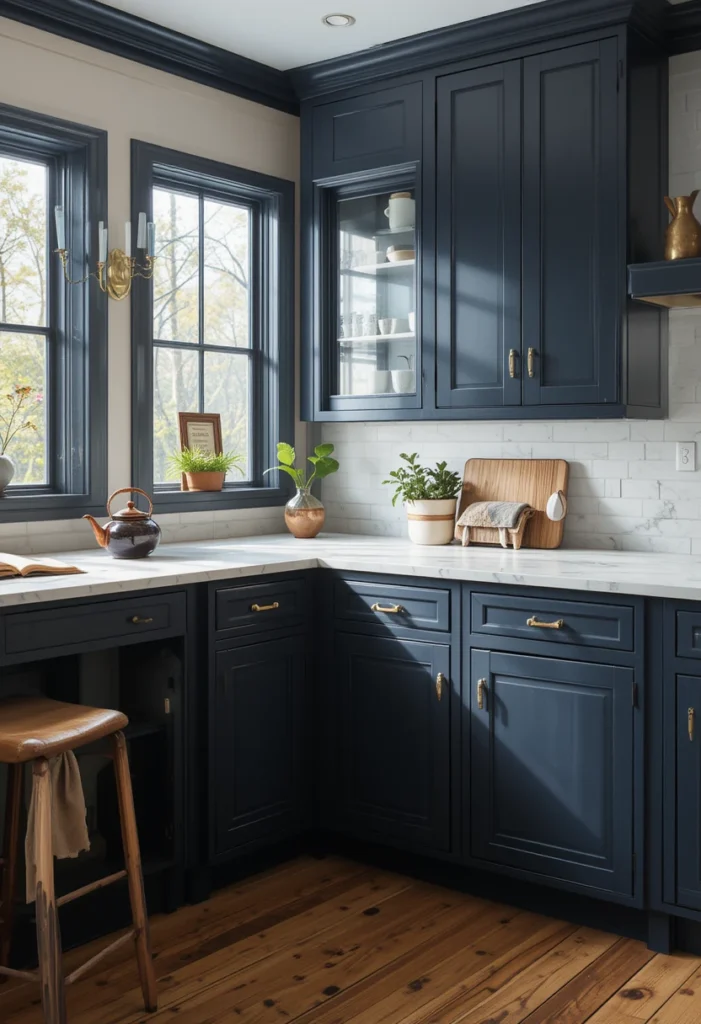 Classic Navy Cabinets