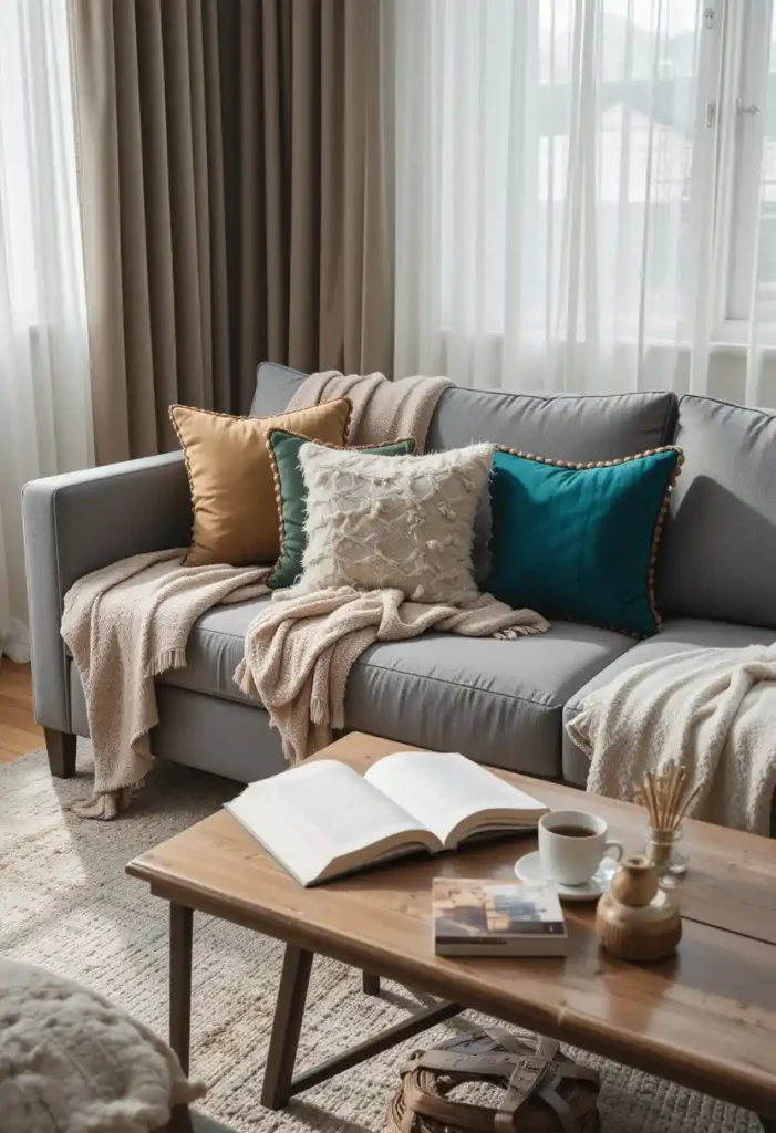 Colorful Pillow and Throw Strategy