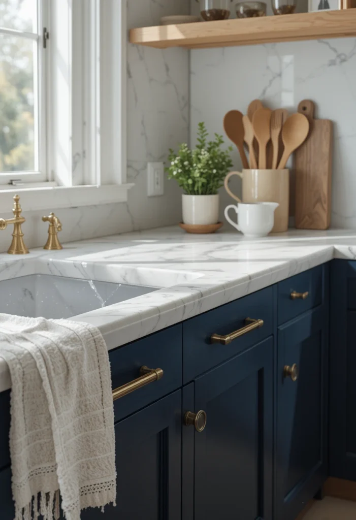 Countertops and Blue