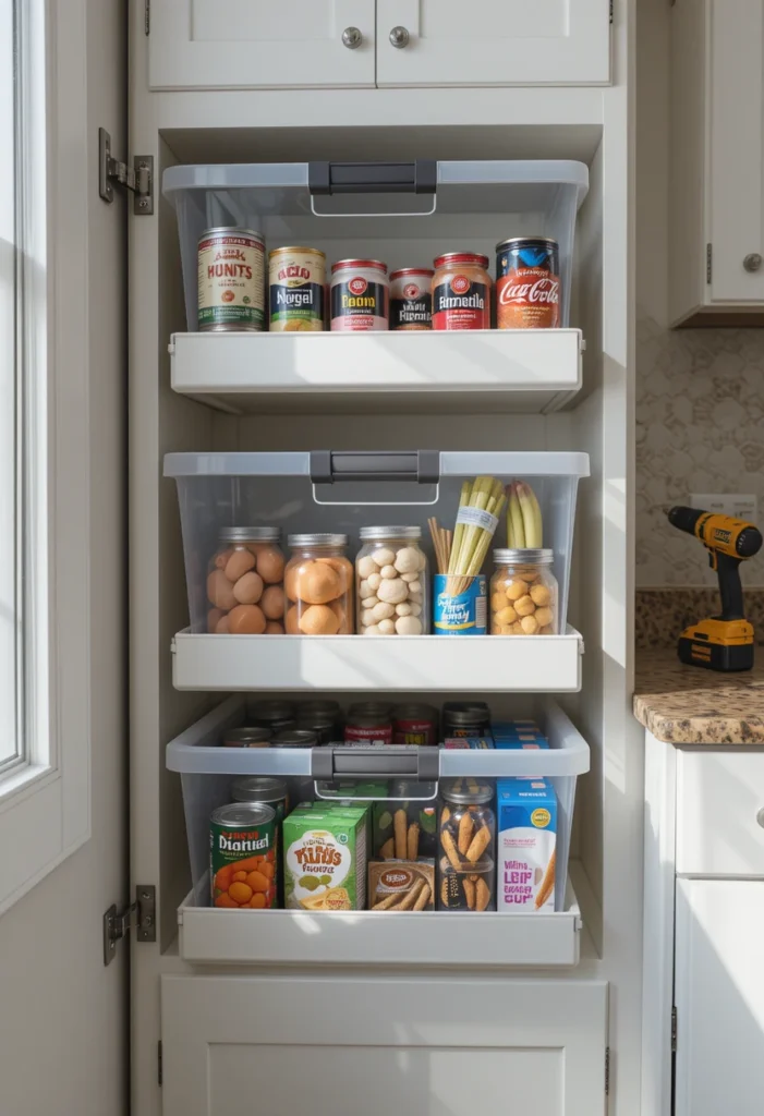 Create DIY Pull-Out Drawers