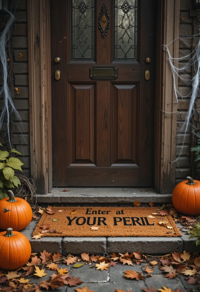 Creepy Doormat Messages