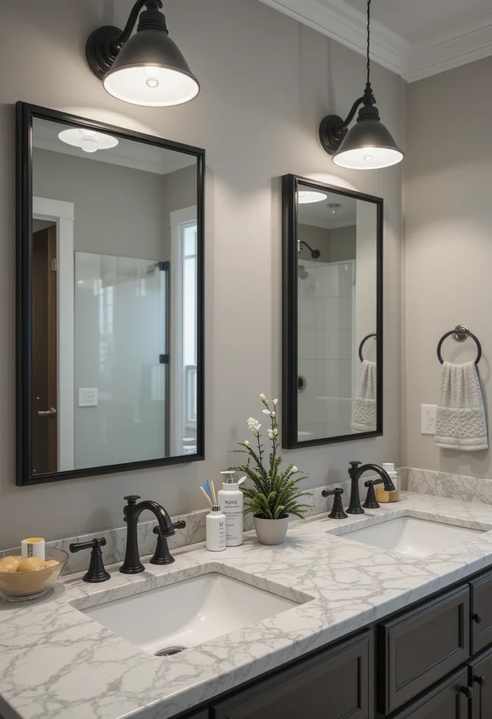 Double Vanity Configurations