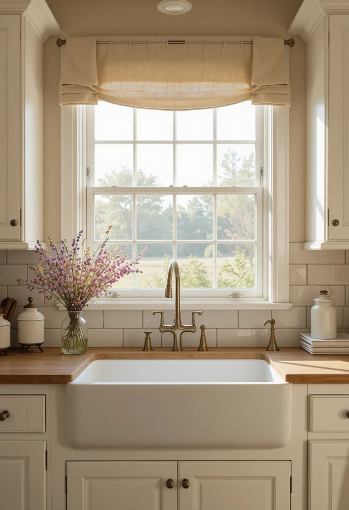 Farmhouse Apron Sink Windows