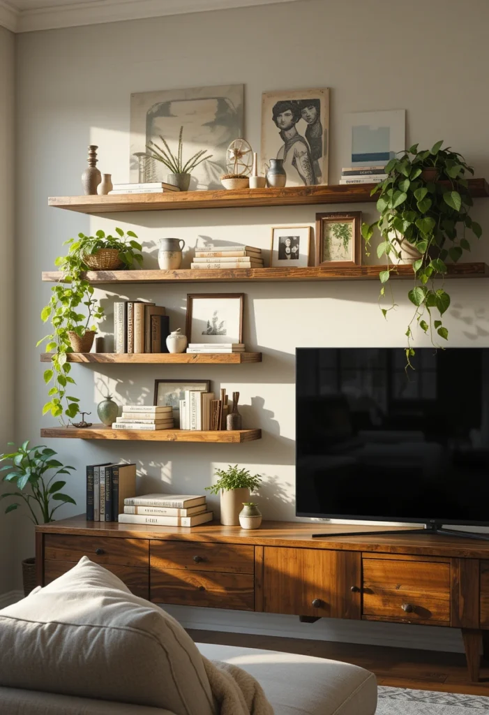 Floating Shelves on a Shoestring Budget