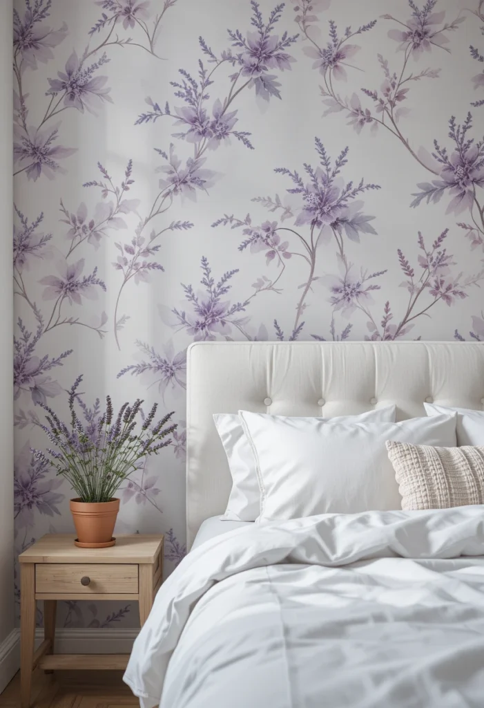 Floral Purple Wallpaper