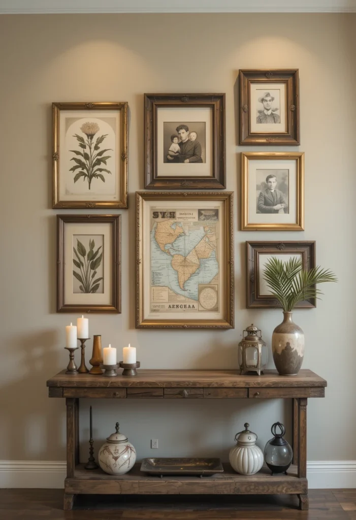 Gallery Walls with Rustic Flair