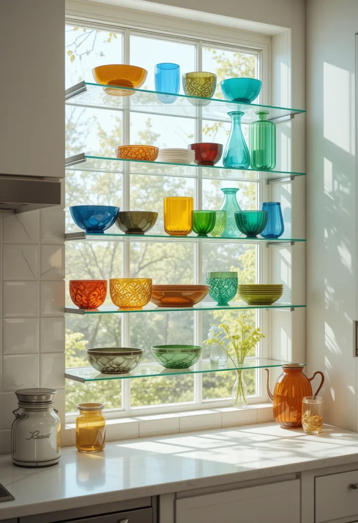 Glass Display Shelves