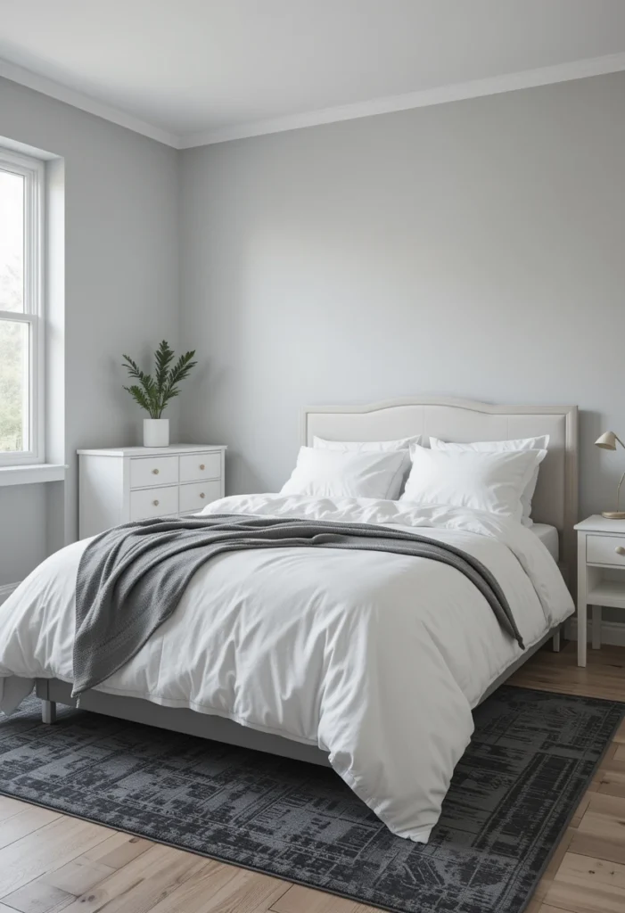 Grey and White