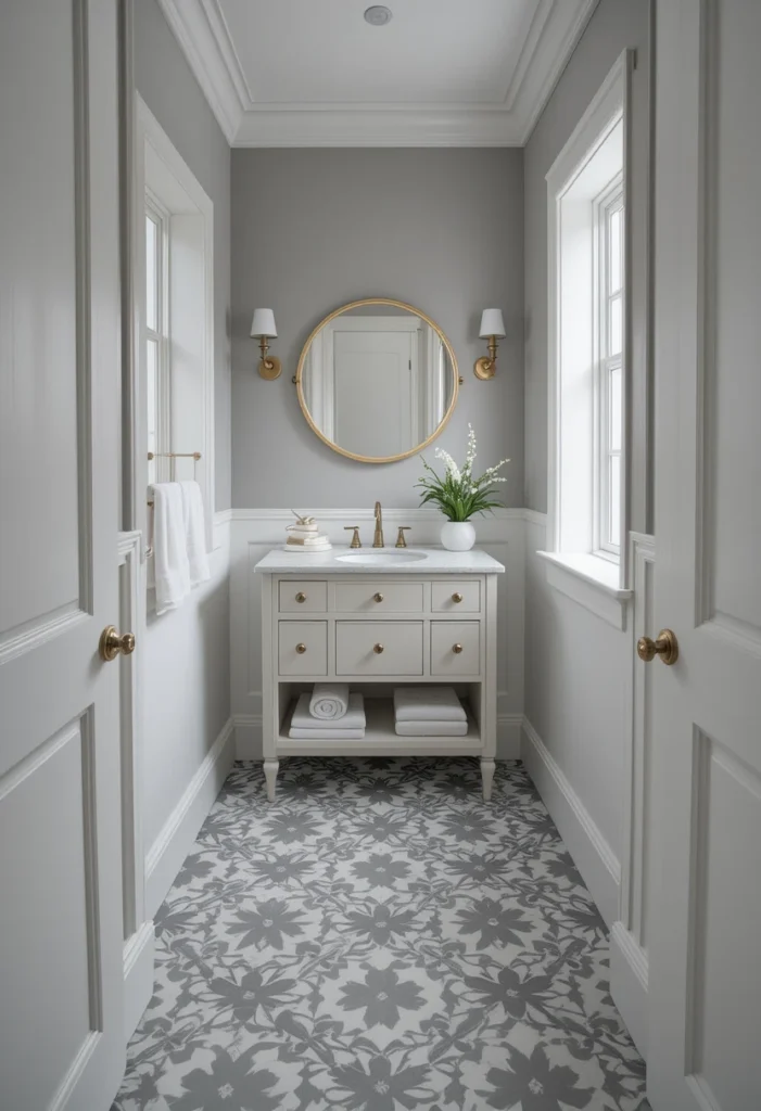 Grey and White Geometric Patterns