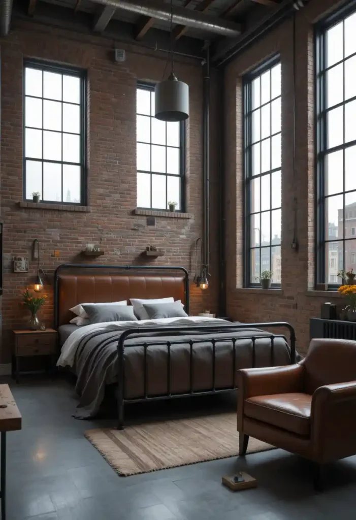 Industrial Brown Loft Aesthetic