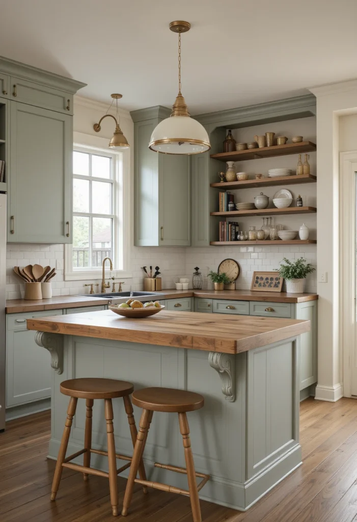 Install a Vintage-Style Peninsula Instead of an Island