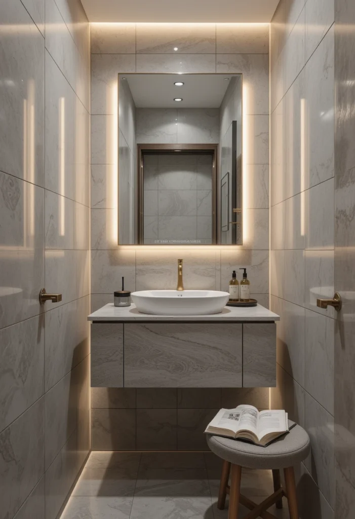 Large Format Tiles for Small Bathrooms
