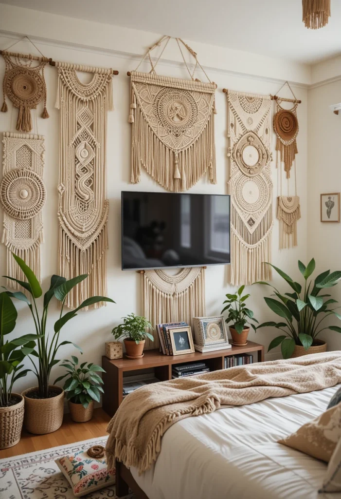 Layered Macrame and Tapestries