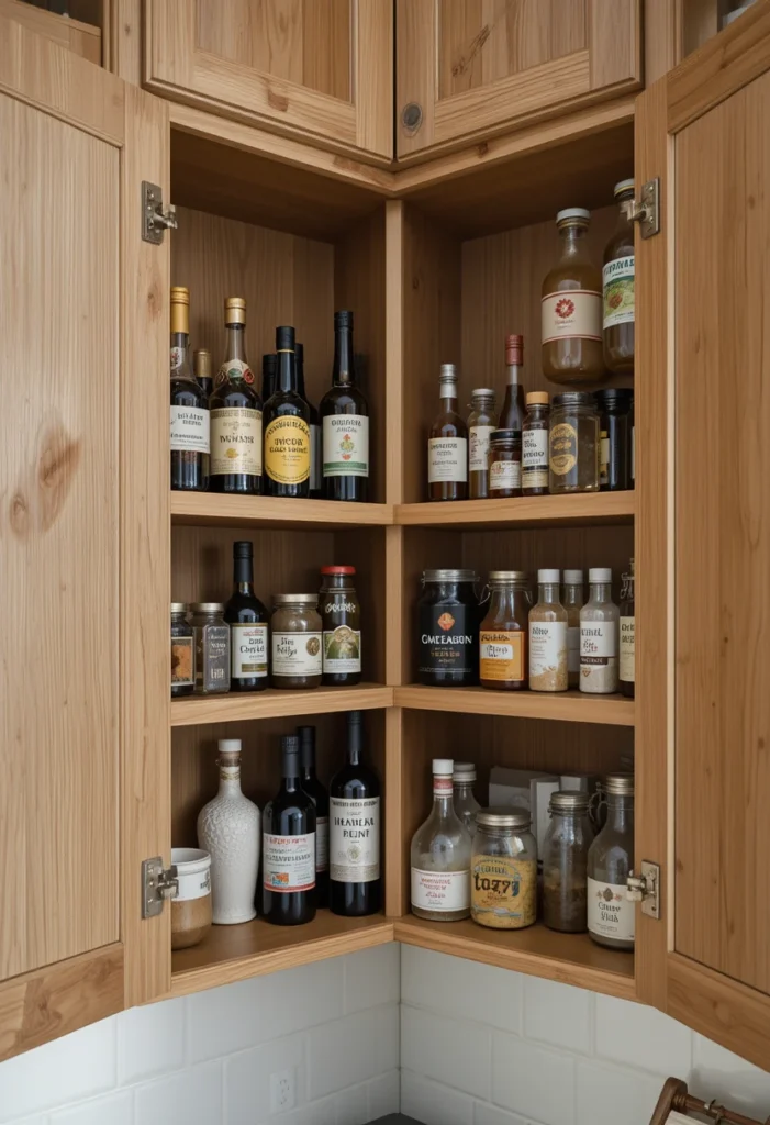 Lazy Susan Shelves for Corner Cabinets
