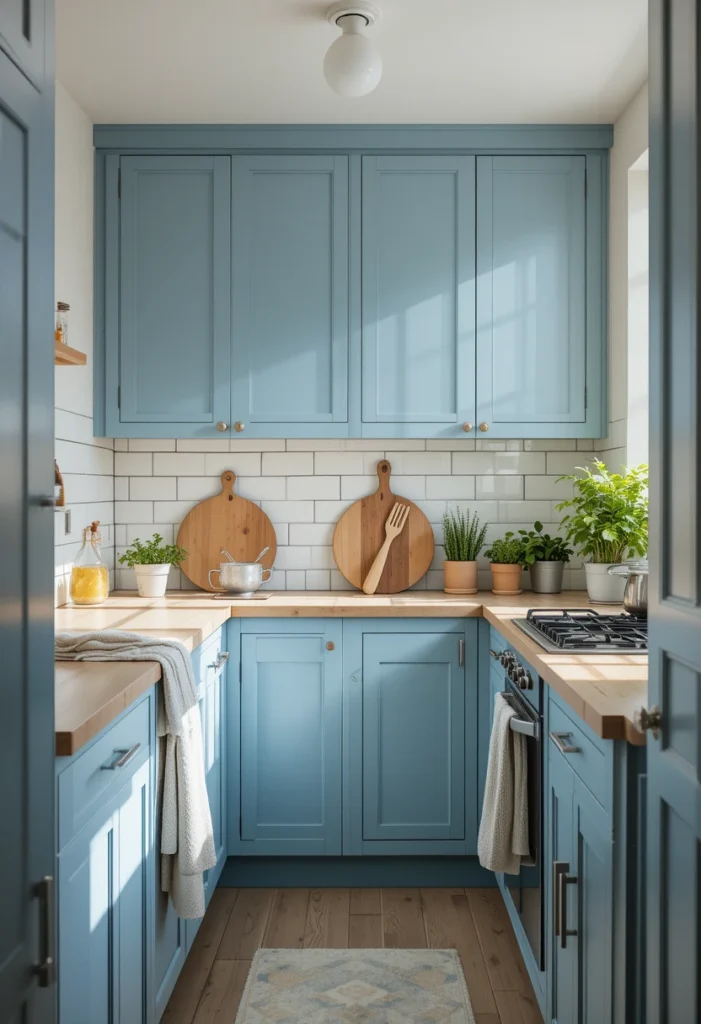 Making Blue Work in Small Spaces