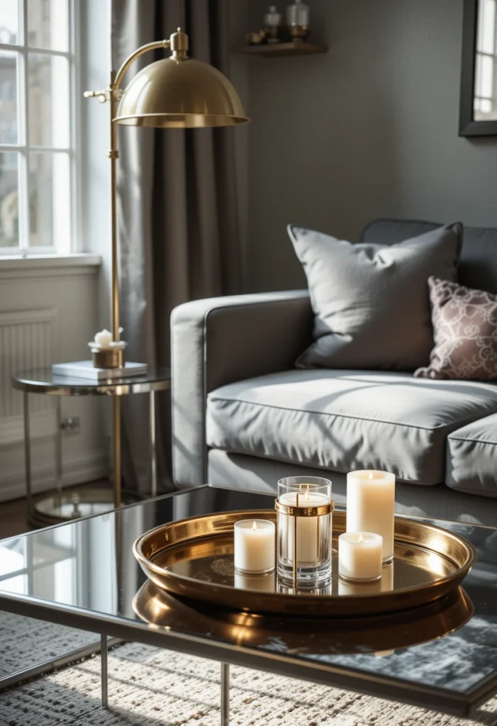Metallic Accents for Sophistication