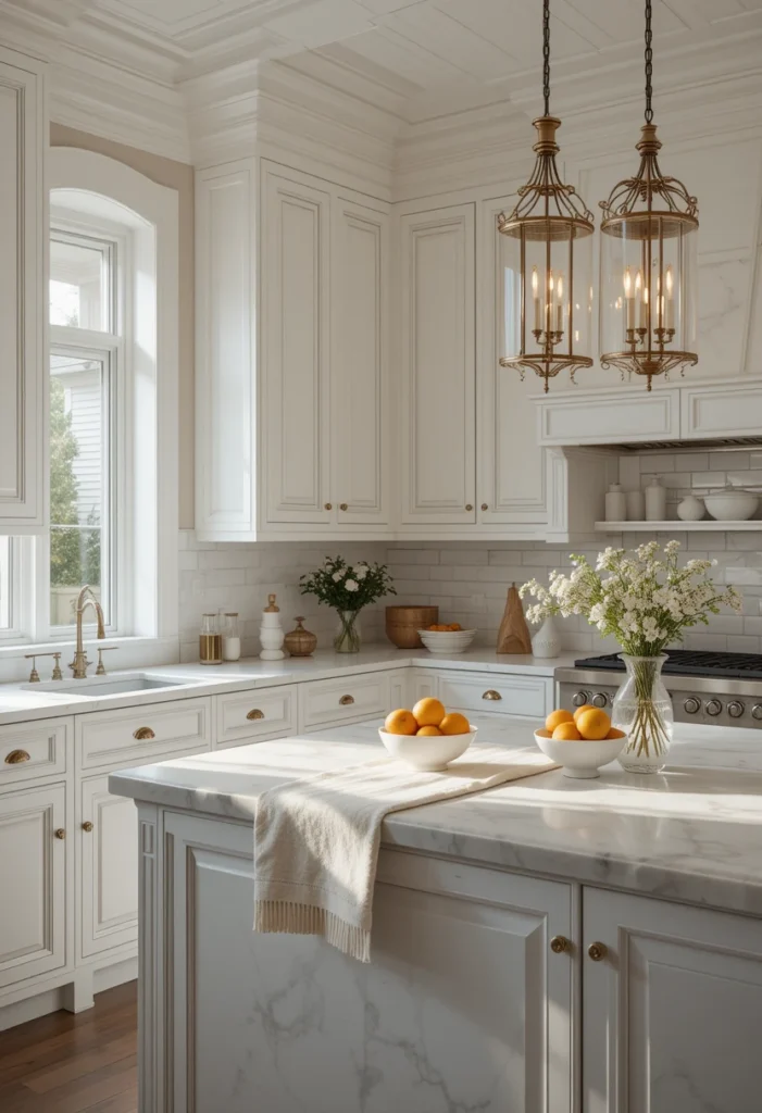 Mixed White Finishes for Depth