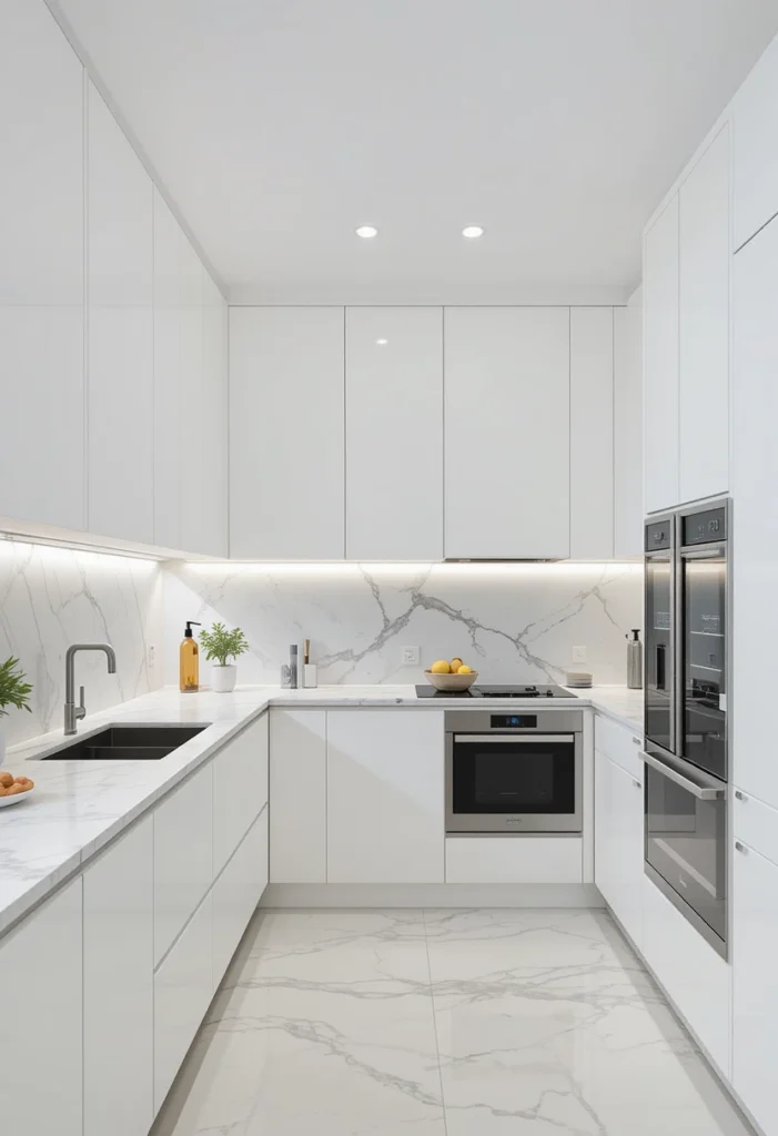 Modern Minimalist White Kitchens