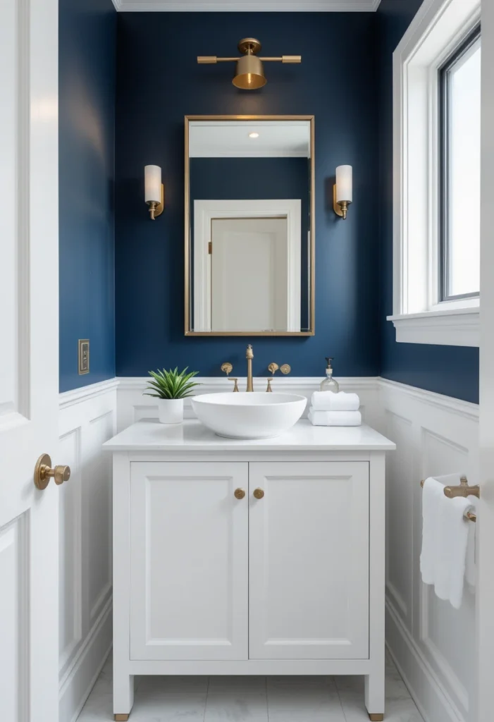 Navy Blue Accent Walls for Drama