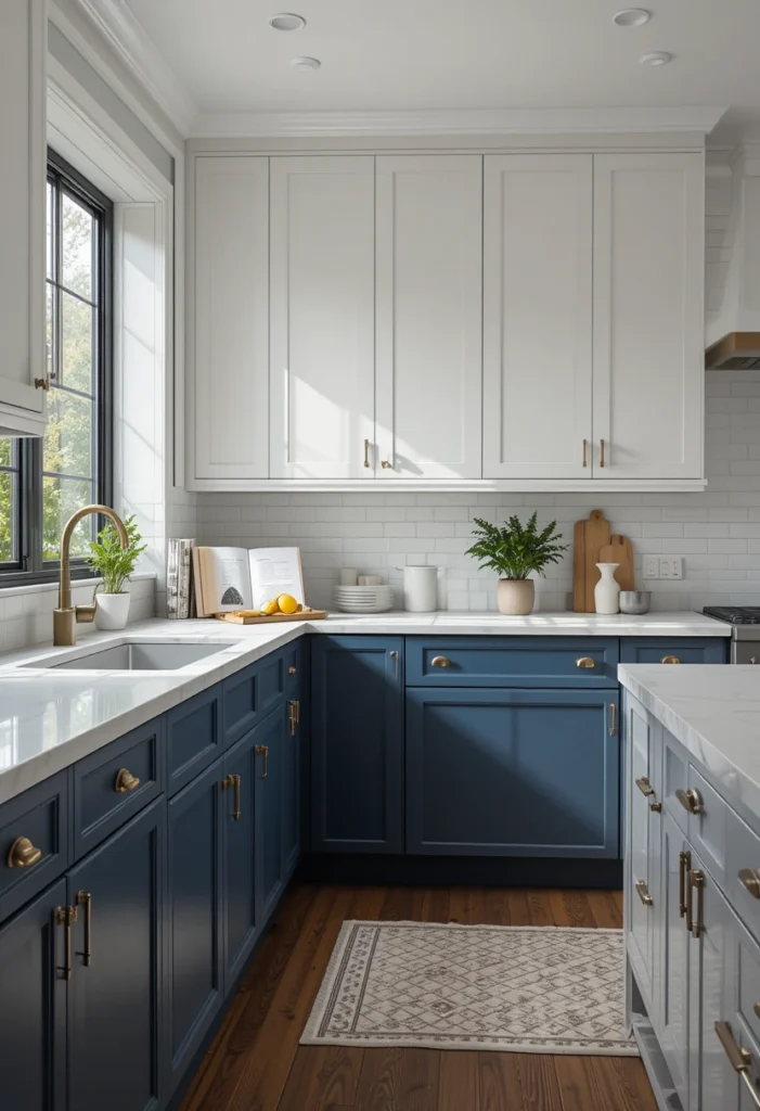 Navy Blue Cabinets