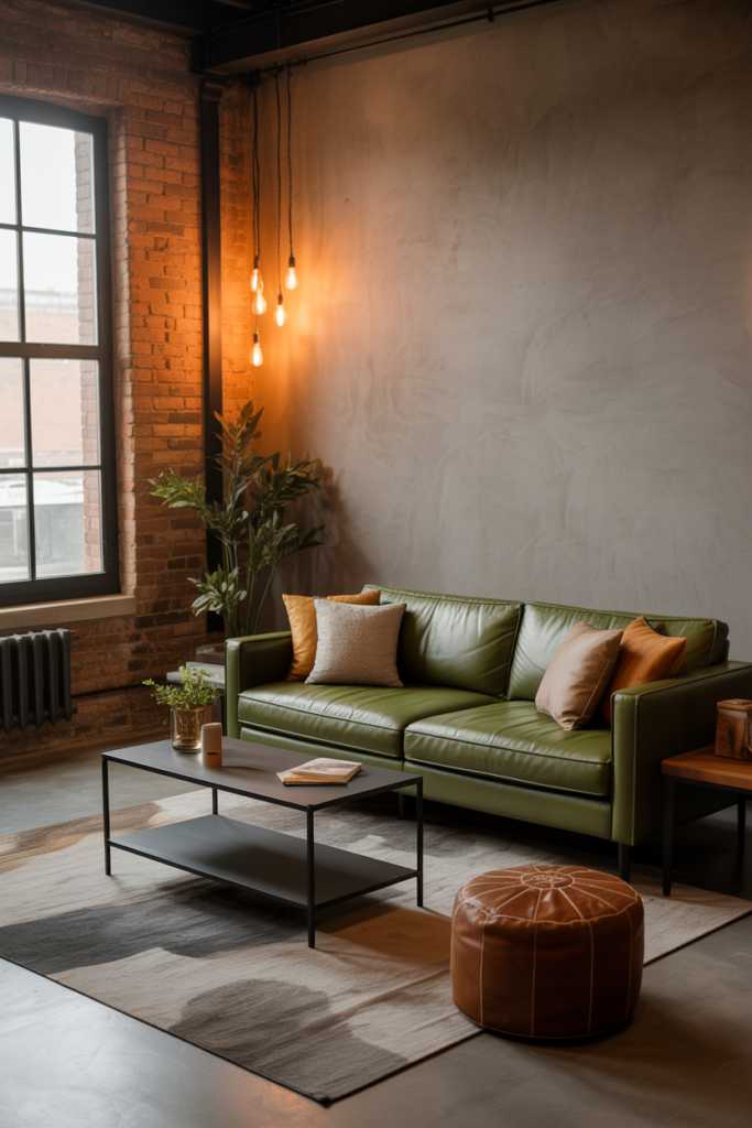 Olive Green Industrial Chic