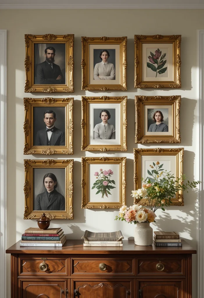 Ornate Picture Frames and Artwork