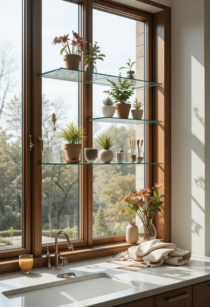 Picture Windows with Window Shelving
