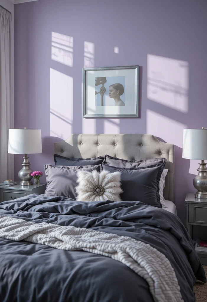 Purple and Gray