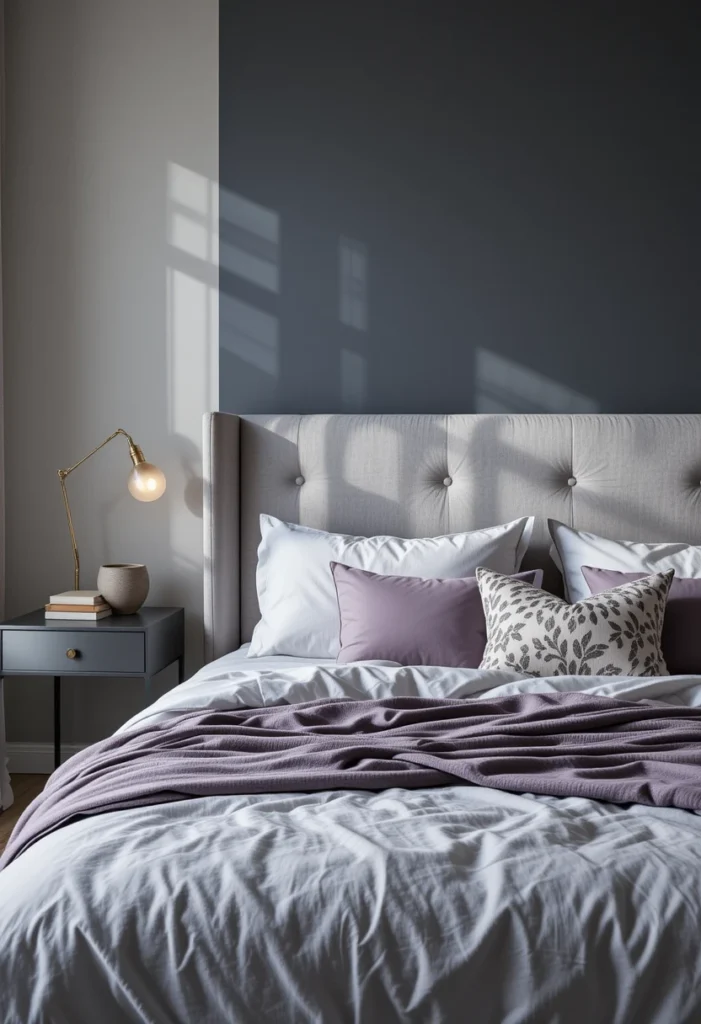 Purple and Gray Sophistication