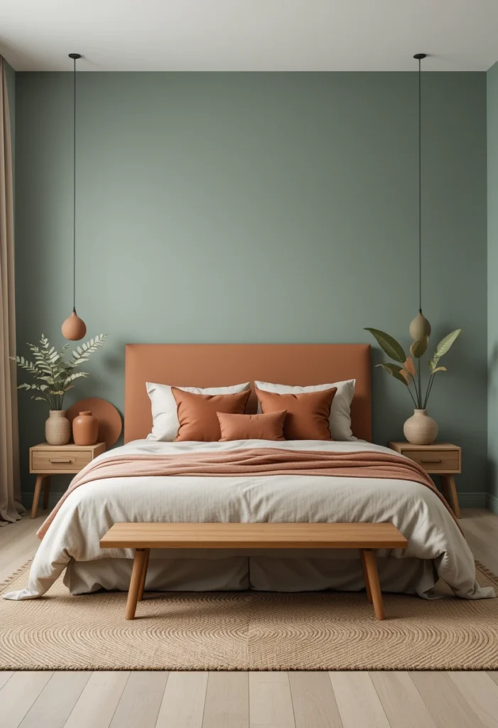 Sage Blue and Terracotta
