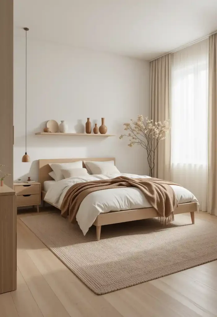 Scandinavian-Inspired Light Wood and Brown
