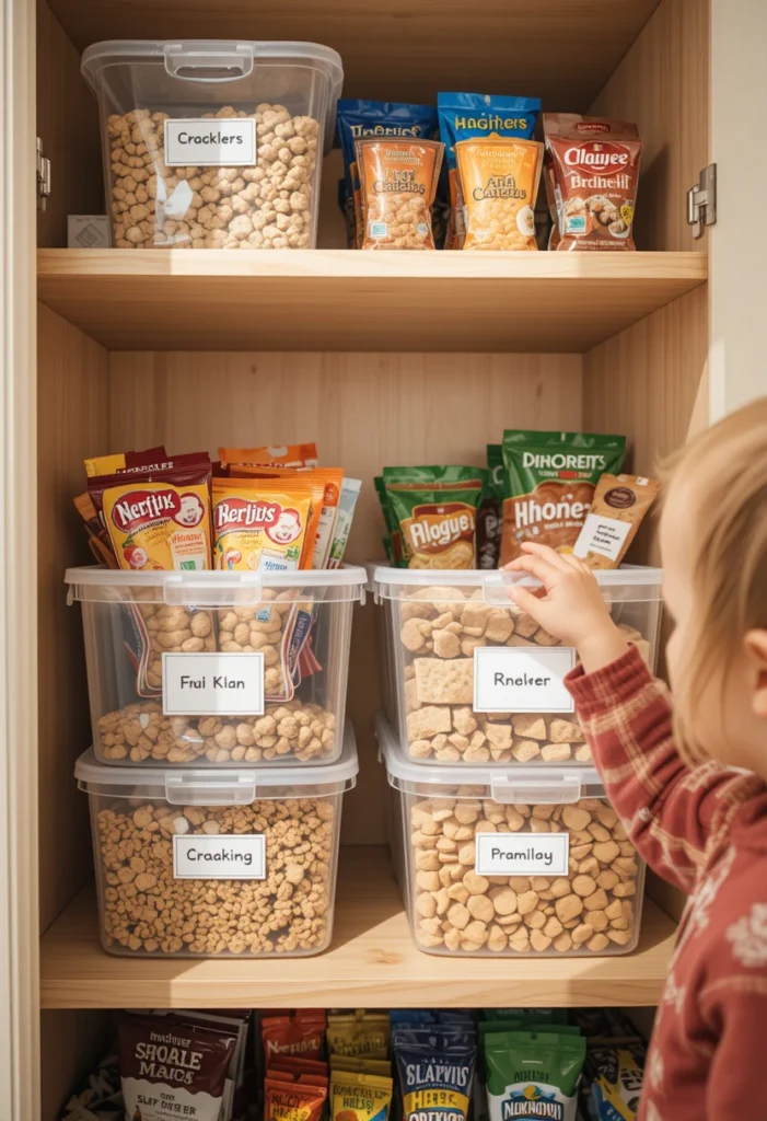 Snack Station Organization