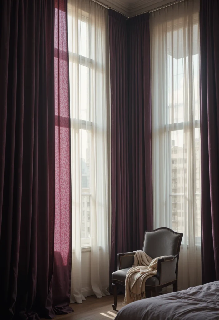 Statement Purple Curtains