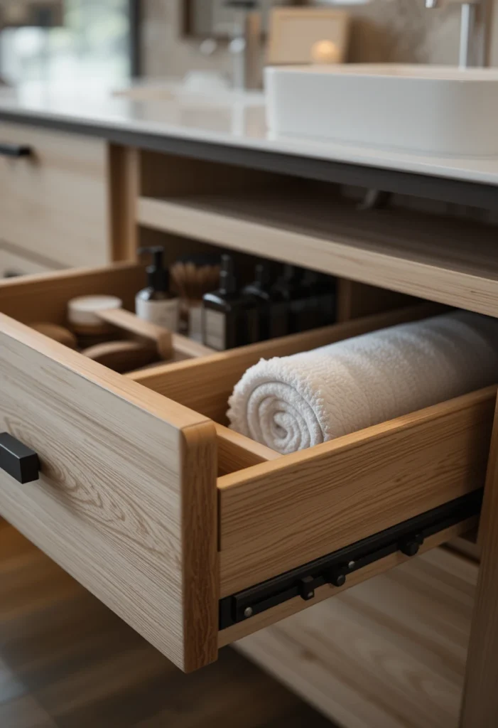 Storage Solutions for Floating Vanities