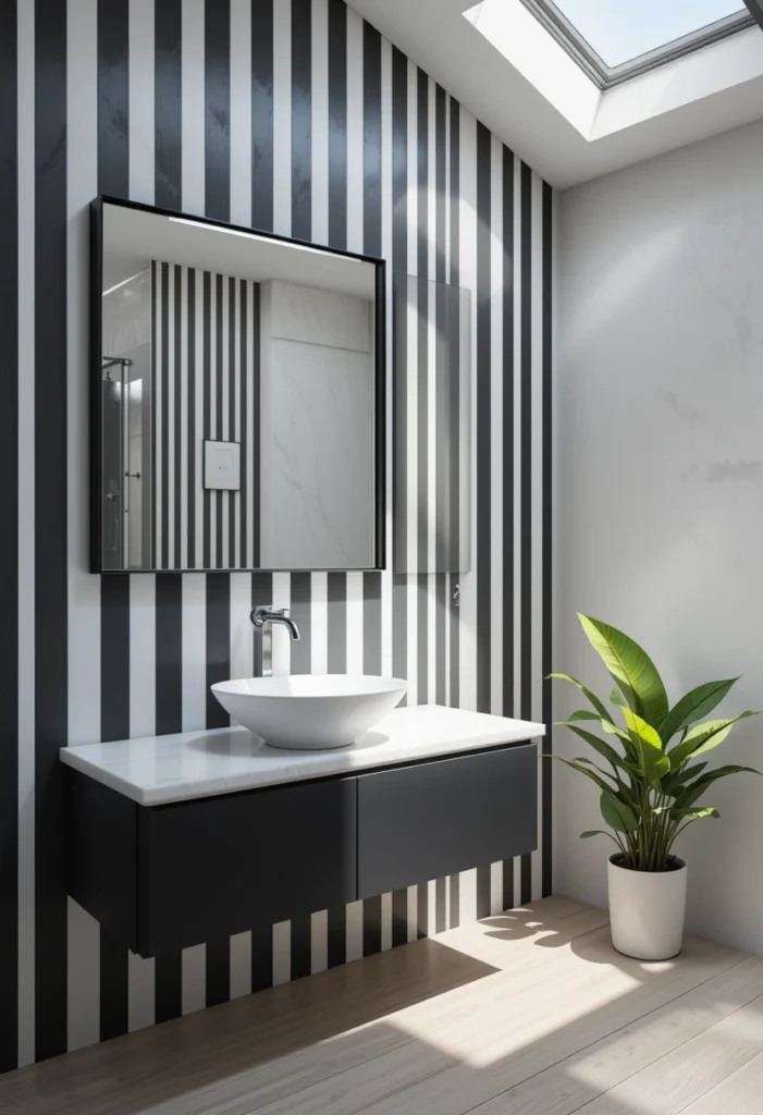 Striped Accent Walls That Pop