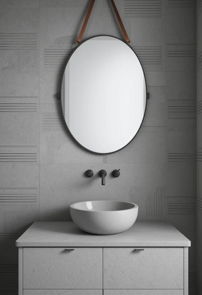 Textured Grey Feature Elements