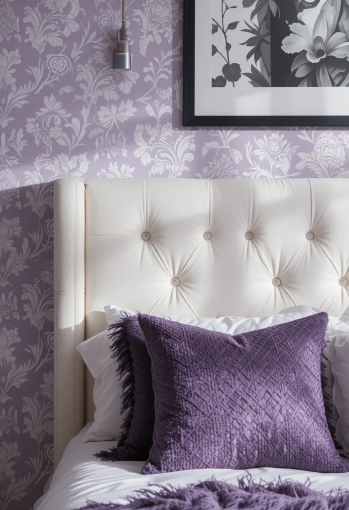 Textured Purple Walls