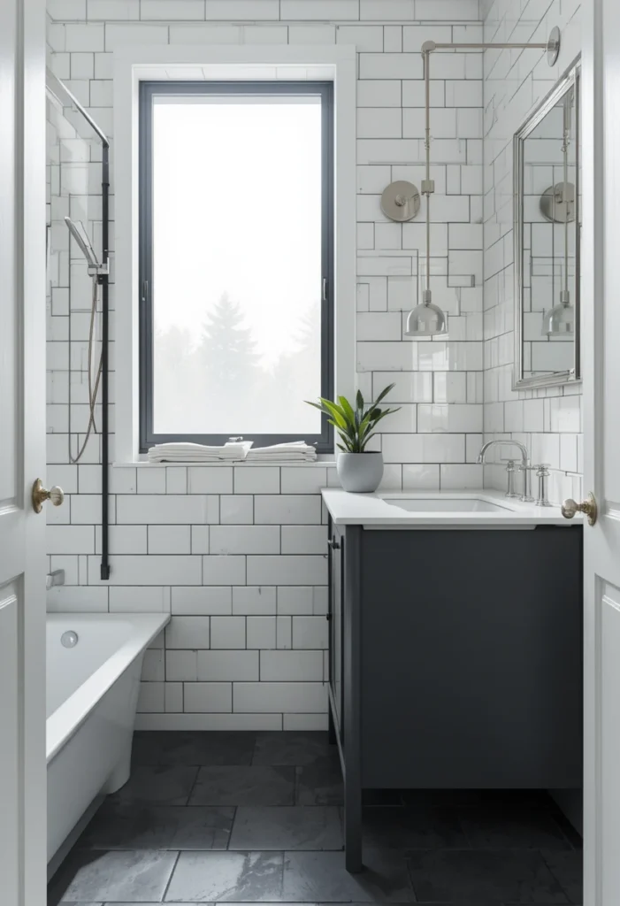 The Classic Charcoal and White Combo