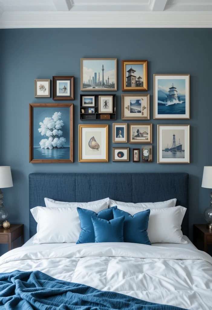 The Cozy Blue Gallery Wall